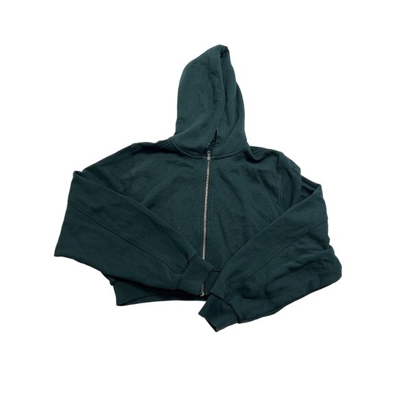 ALO Yoga Sweet Escape Zip Up Hoodie in Winter Ivy - Picture 1 of 5